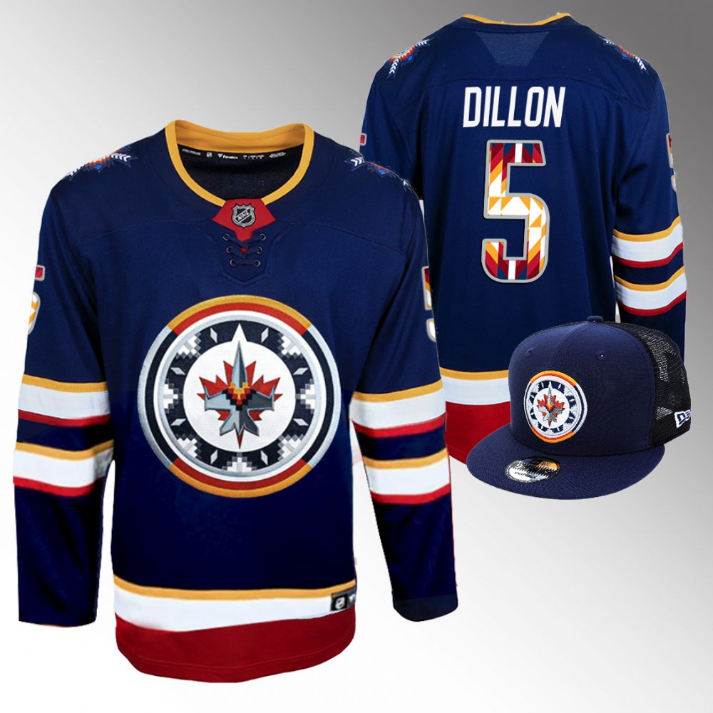 Brenden Dillon Jets WASAC Breakaway Jersey Navy Fashion