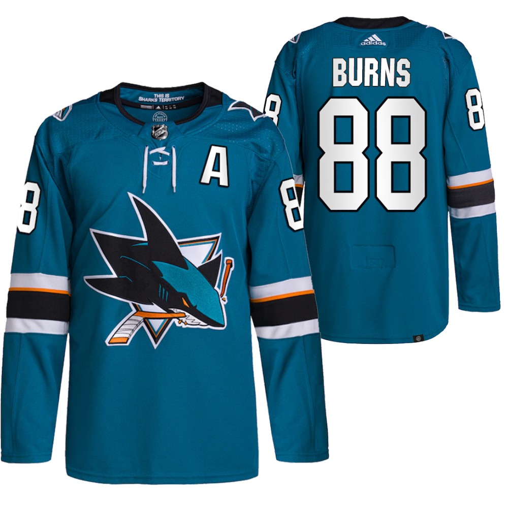 Brent Burns San Jose Sharks Teal Home Primegreen Authentic Pro Jersey