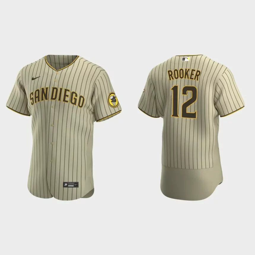 Brent Rooker San Diego Padres Authentic Alternate Jersey – Tan Brown