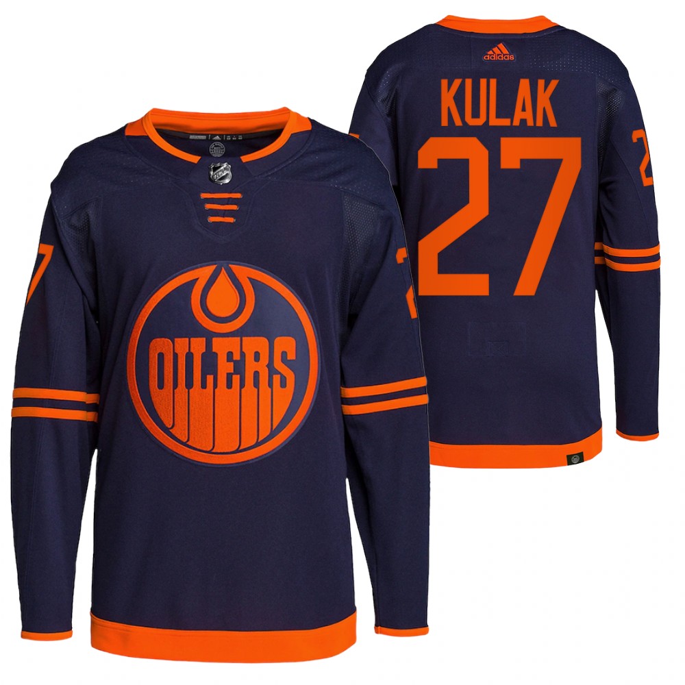 Brett Kulak Edmonton Oilers Navy Alternate Primegreen Authentic Pro Jersey
