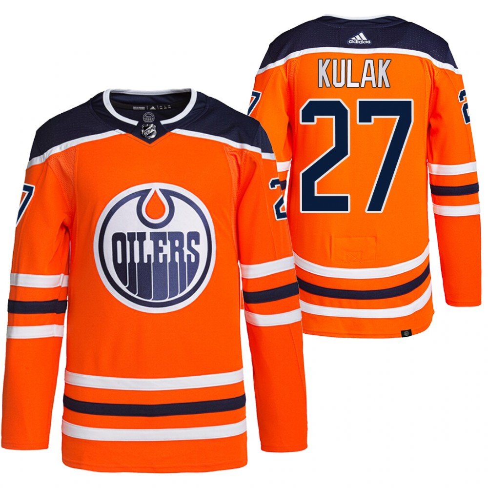 Brett Kulak Edmonton Oilers Orange Home Primegreen Authentic Pro Jersey