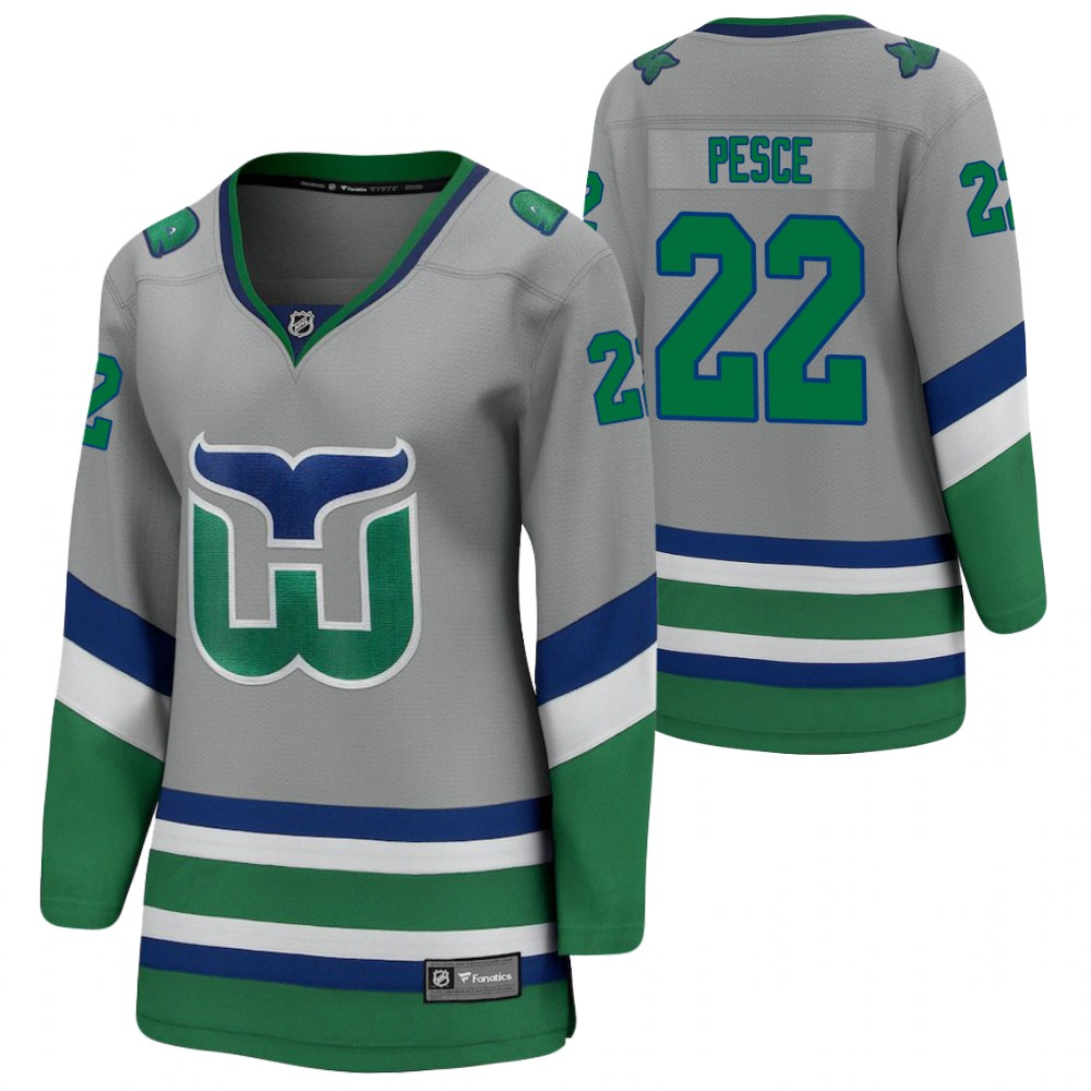 Brett Pesce Carolina Hurricanes 2021 Special Edition Gray Women Jersey