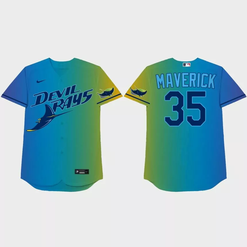Brett Phillips 2021 Players’ Weekend Maverick Nickname Jersey – Blue