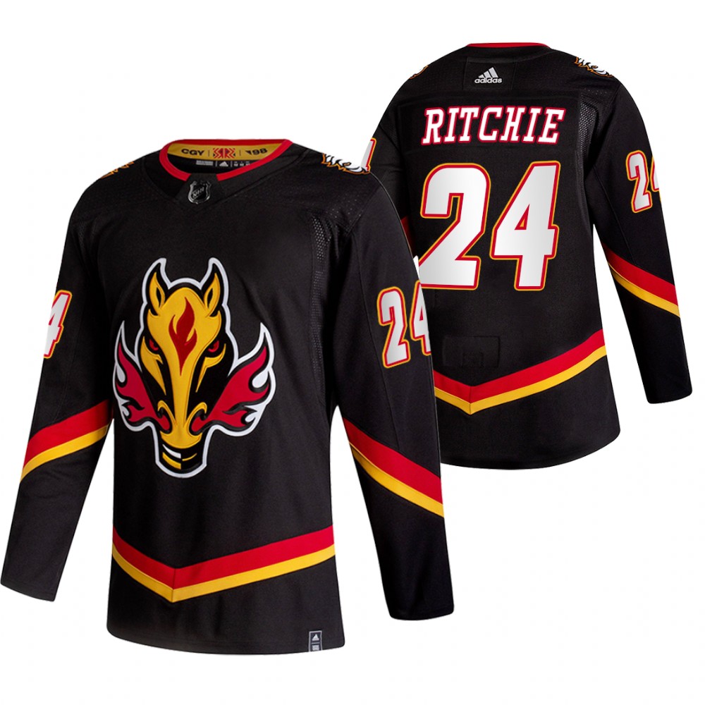 Brett Ritchie Flames 2021 Reverse Retro Black Special Edition Jersey