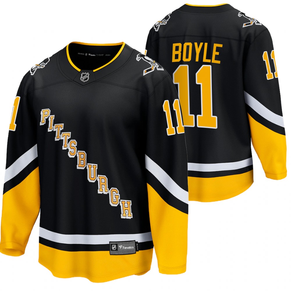 Brian Boyle Jersey Pittsburgh Penguins Alternate Black 2021-22 Premier Breakaway