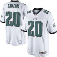 Brian Dawkins White Philadelphia Eagles #20 Retired Player Limited Jersey