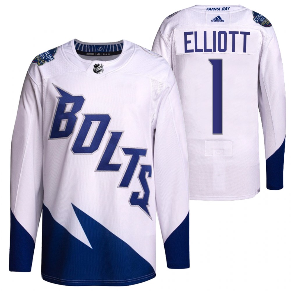Brian Elliott Tampa Bay Lightning White 2022 Stadium Series Primegreen Authentic Jersey