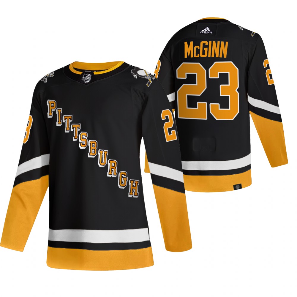 Brock McGinn 2021-22 Pittsburgh Penguins Black Third Primegreen Authentic Jersey