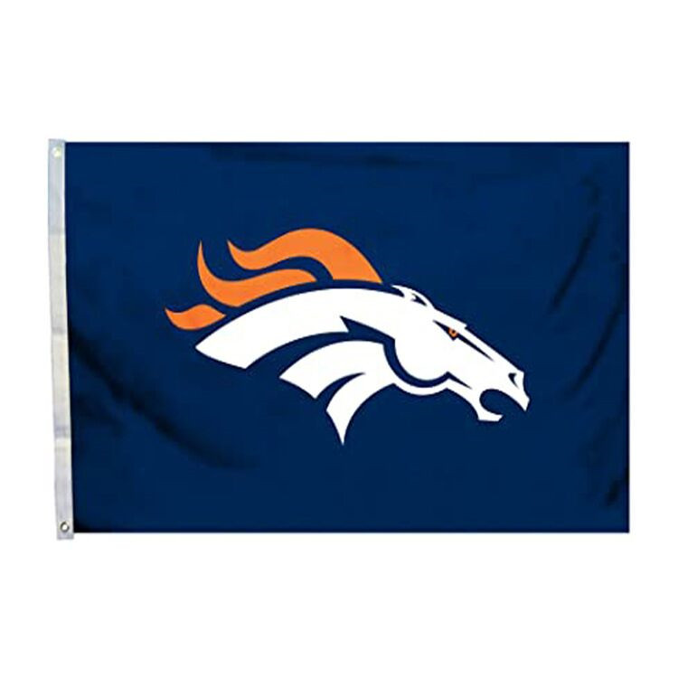 Broncos Flag Navy Size 3X5Ft