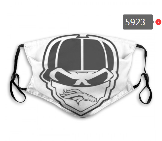 Broncos Skull Mask with PM2.5 Filter Double Protection  (2)