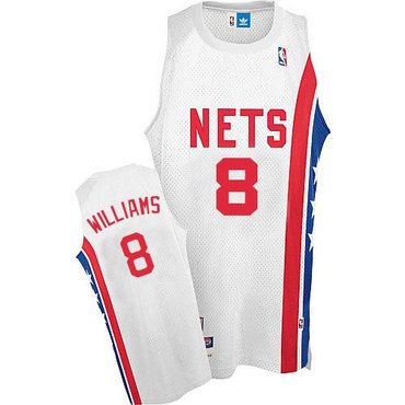Brooklyn Nets #8 Deron Williams White ABA Hardwood Classic NBA Jersey