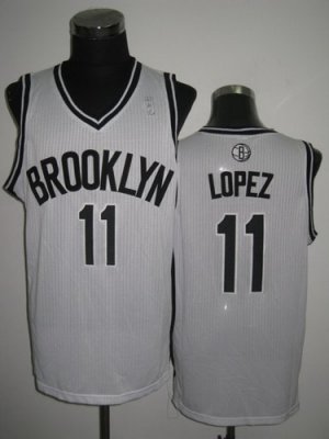 Brooklyn Nets 11# Brook Lopez White NBA Jerseys