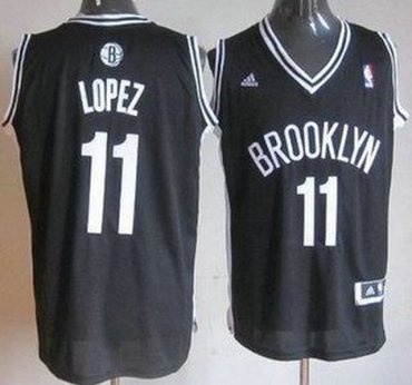 Brooklyn Nets 11 Brook Lopez Black Revolution 30 Swingman NBA Jersey