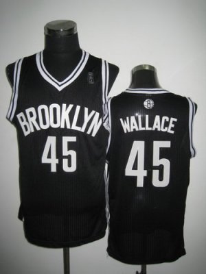 Brooklyn Nets 45# Gerald Wallace Black NBA Jerseys