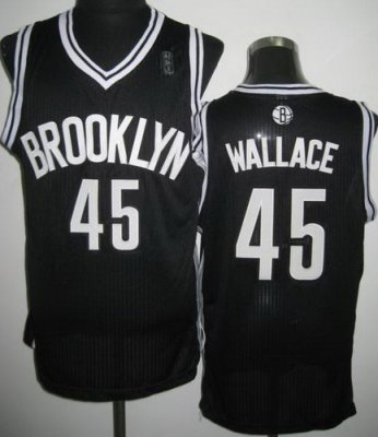 Brooklyn Nets 45 Gerald Wallace Black Revolution 30 NBA Jerseys