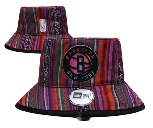 Brooklyn Nets Stitched Bucket Hats 022