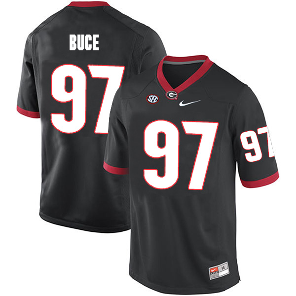 Brooks Buce Georgia Bulldogs Men's Jersey - #97 NCAA Black Limited Home