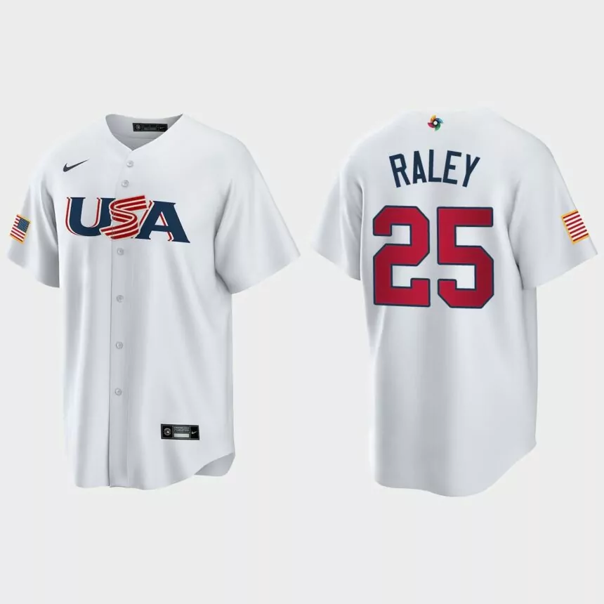 Brooks Raley New York Mets 2023 World Baseball Classic USA Replica Jersey – White