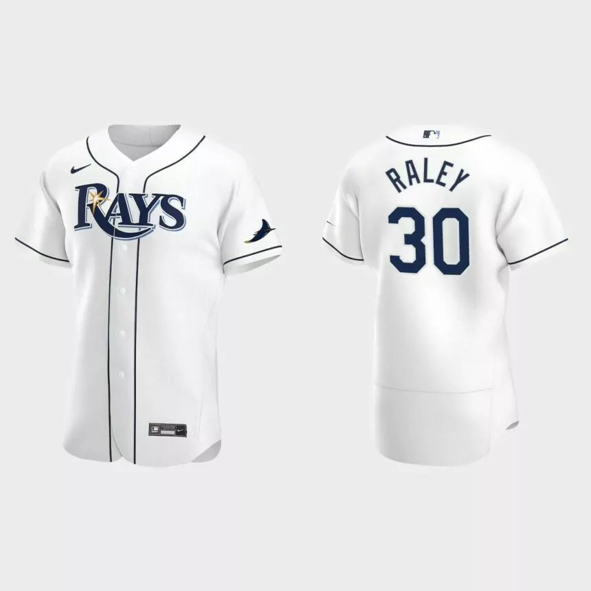 Brooks Raley Tampa Bay Rays Authentic Home Jersey – White