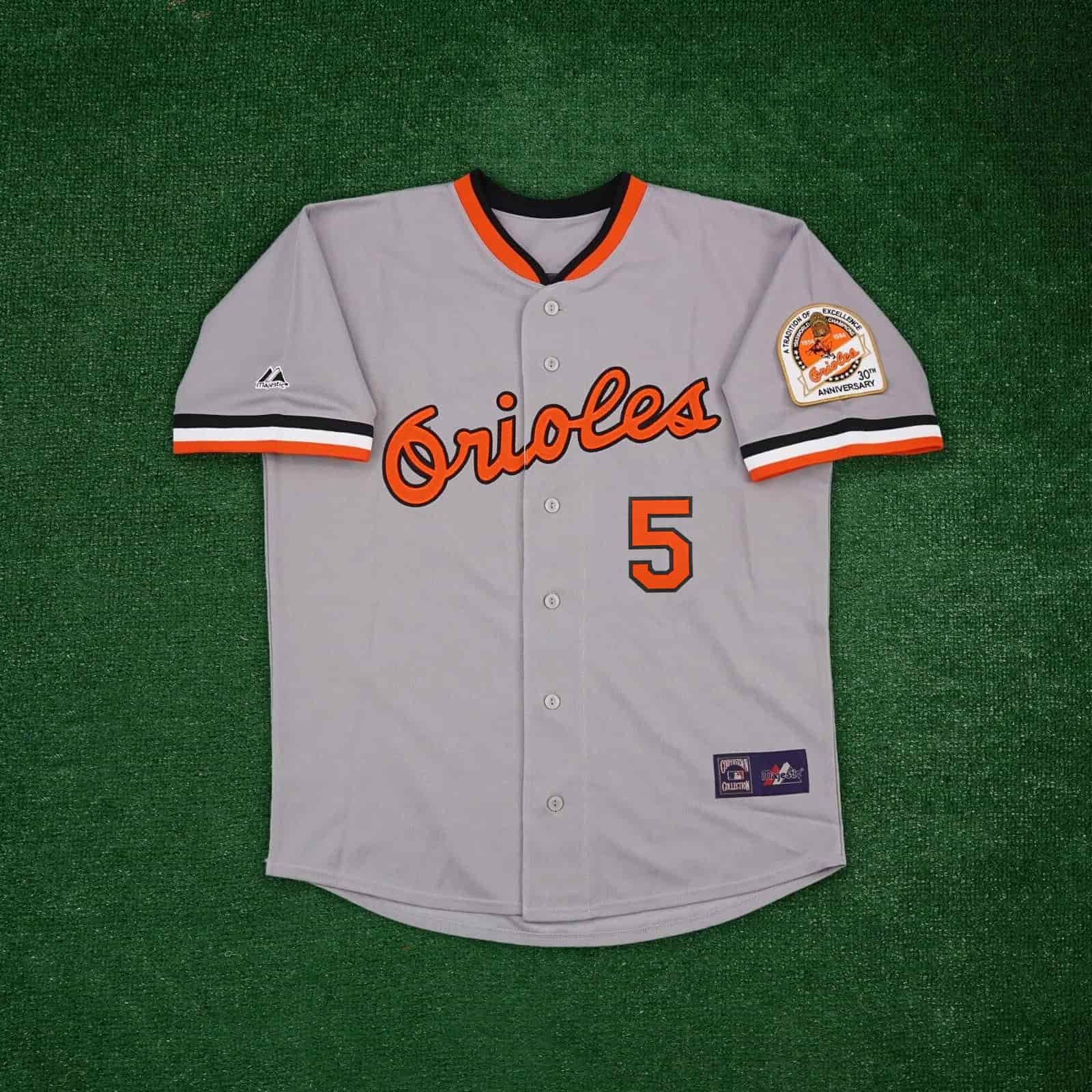 Brooks Robinson Baltimore Orioles 1984 Cooperstown Grey 30th Anniv. Men's Jersey