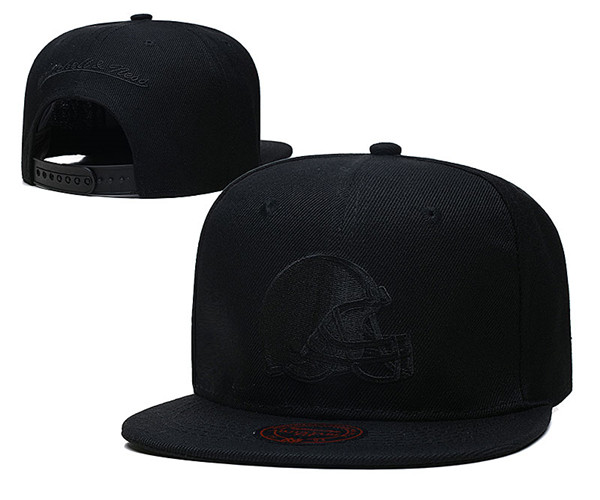 Browns Black Snapback Hat -LH