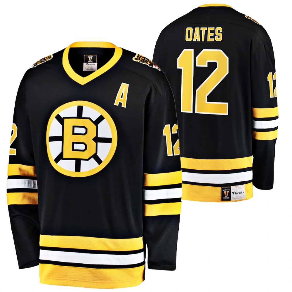 Bruins #12 Adam Oates Black Retired Player Jersey Stitched