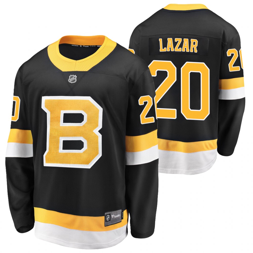 Bruins #20 Curtis Lazar Black 2021 Alternate Jersey Stitched