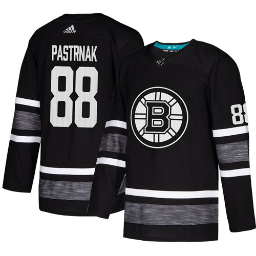 Bruins #88 David Pastrnak Black Authentic 2019 All-Star Stitched Hockey Jersey