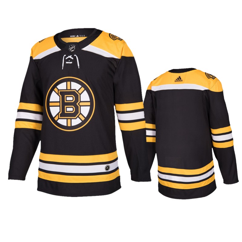 Bruins Black Authentic Blank Home Jersey Stitched