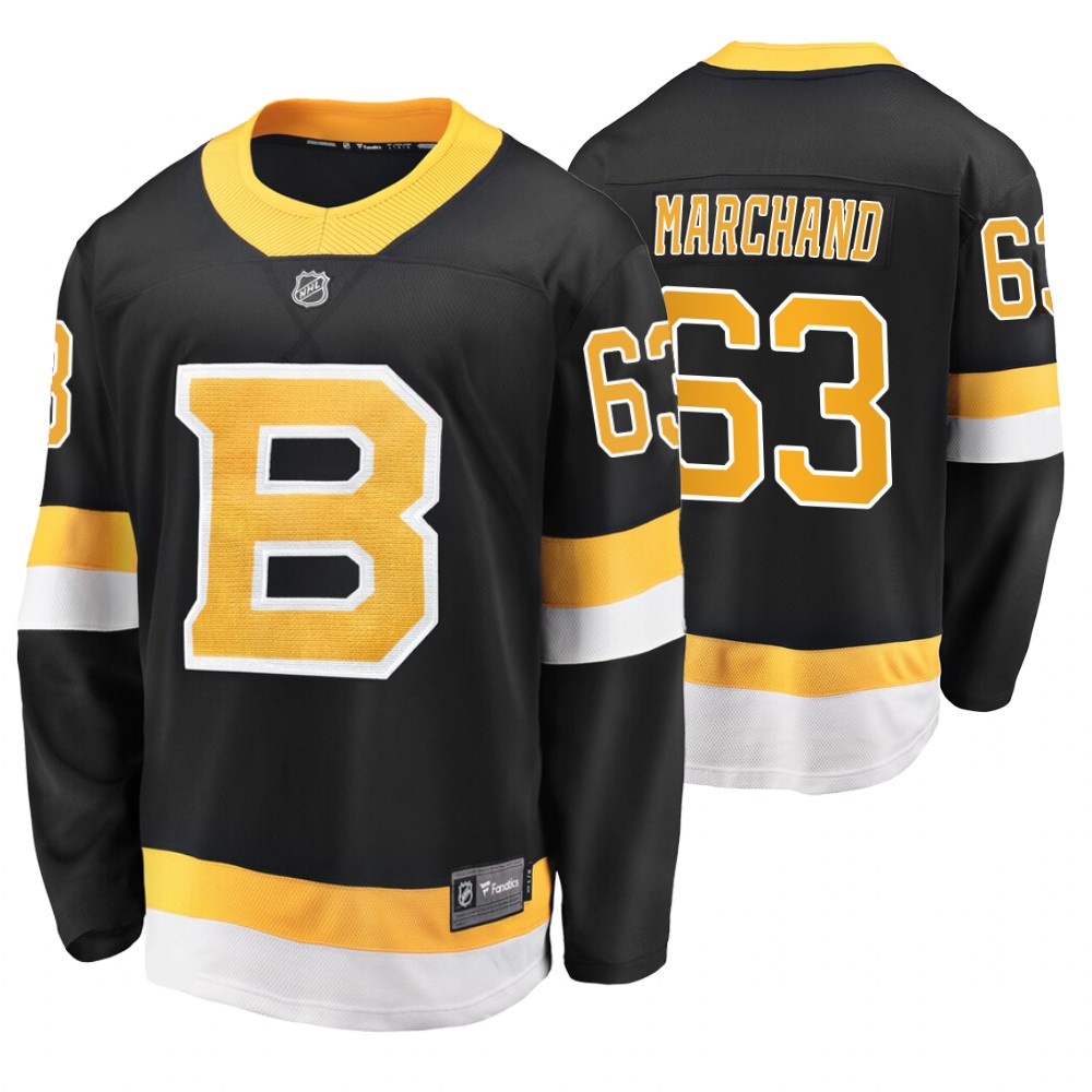 Bruins Brad Marchand Black Alternate Premier Breakaway Jersey Stitched