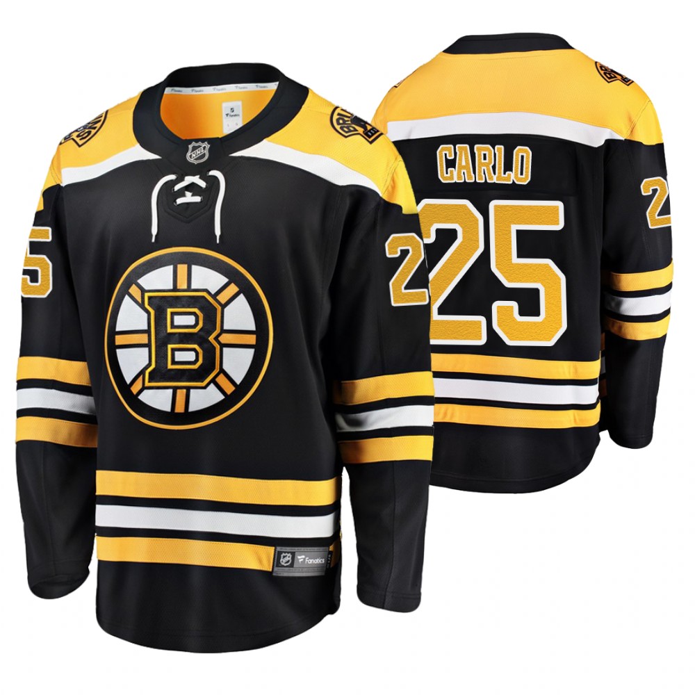 Bruins Brandon Carlo Black Player Home Breakaway Jersey