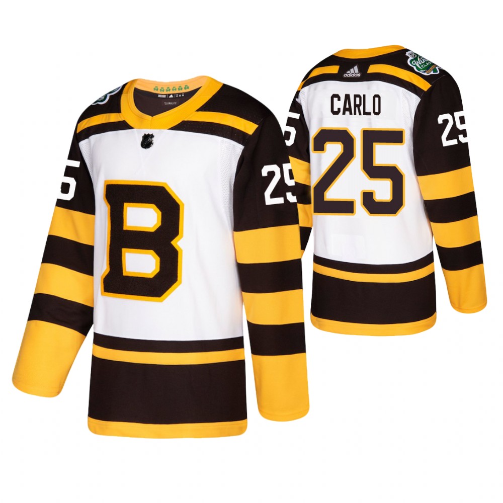 Bruins Brandon Carlo White Adidas Winter Classic Jersey