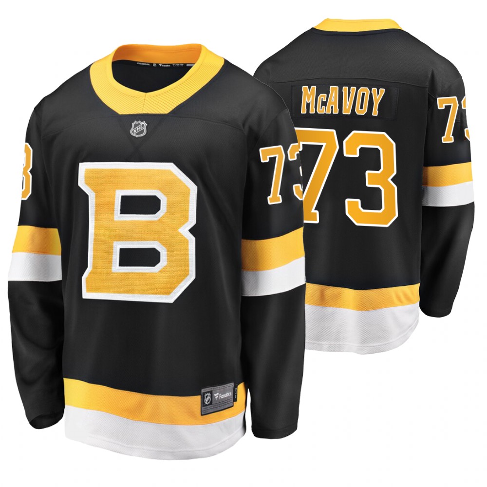 Bruins Charlie McAvoy Black Alternate Premier Breakaway Jersey Stitched