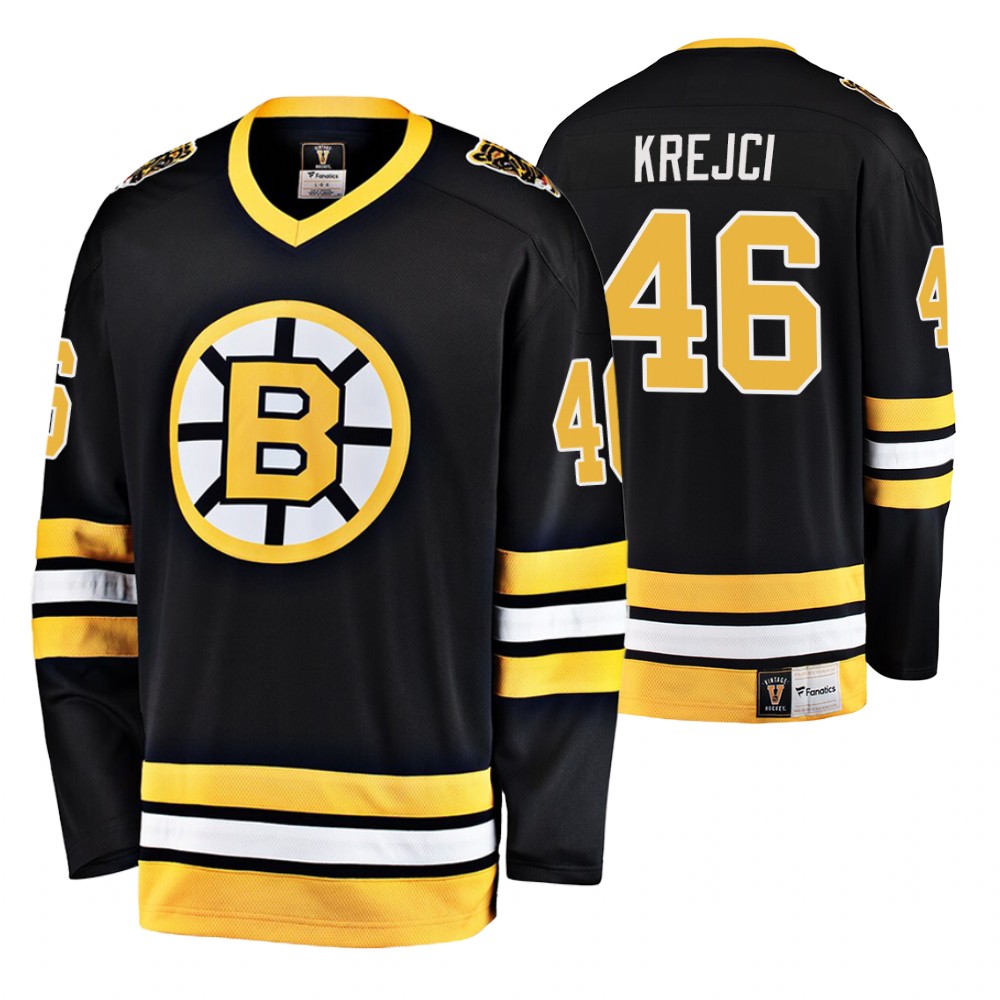 Bruins David Krejci 1962-63 Heritage Premier Breakaway Jersey Stitched