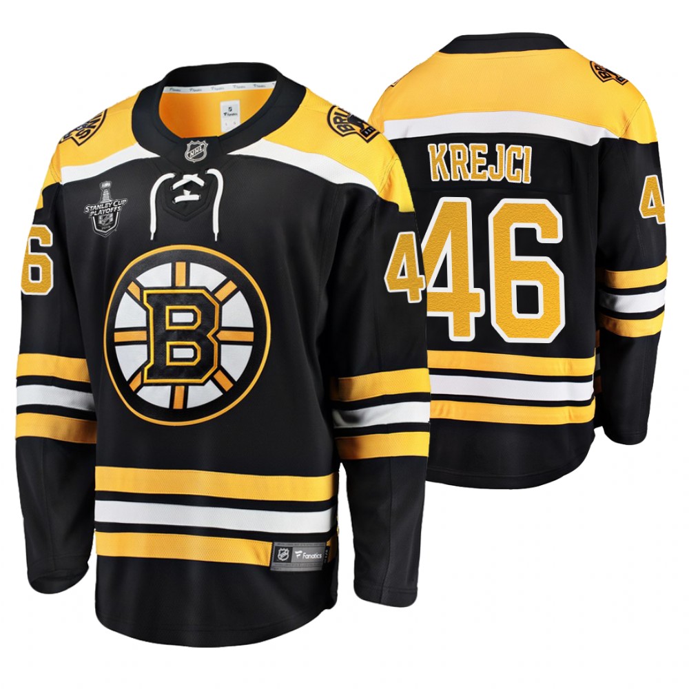 Bruins David Krejci Black Breakaway Player Stanley Cup Playoffs Jersey