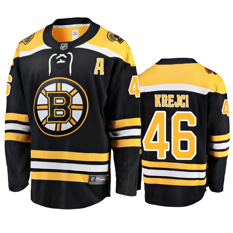 Bruins David Krejci Black Premier Home Jersey