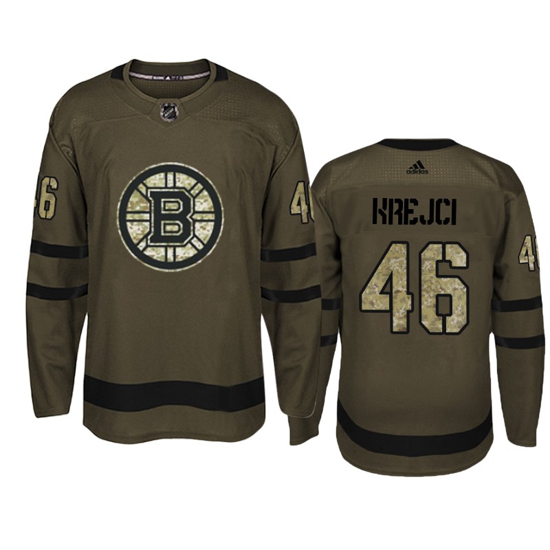 Bruins David Krejci Camo Military Jersey