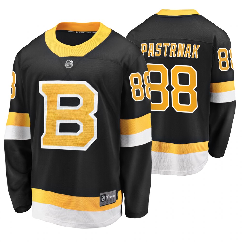 Bruins David Pastrnak Black Alternate Premier Breakaway Jersey Stitched
