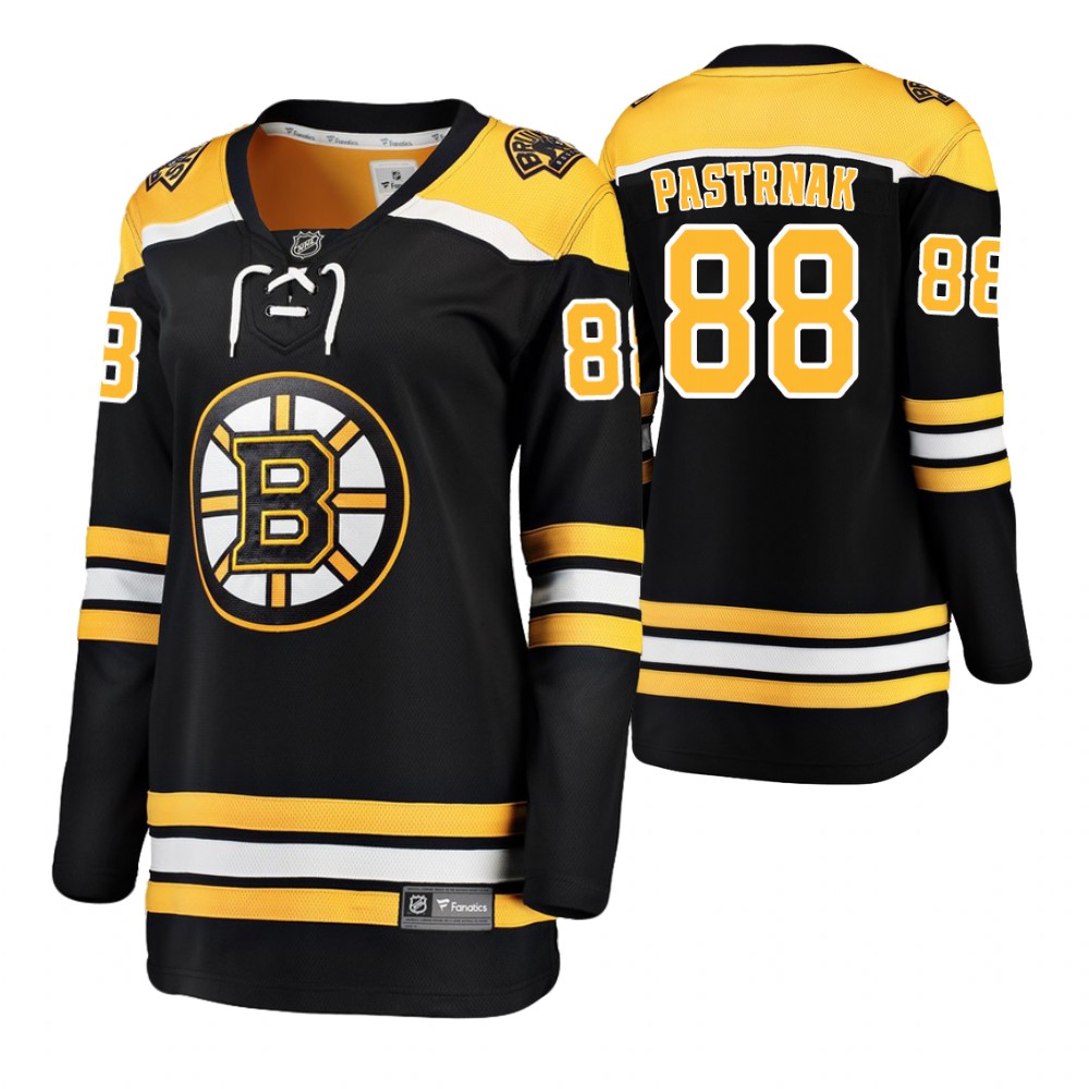 Bruins David Pastrnak Black Player Home Breakaway Jersey Women's