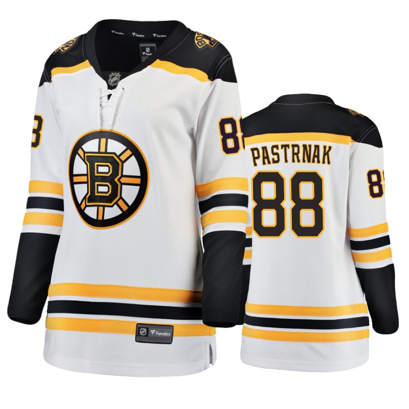 Bruins David Pastrnak White Breakaway Fanatics Branded Jersey