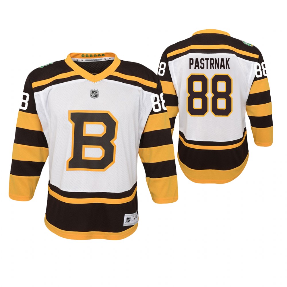 Bruins David Pastrnak White Winter Classic Jersey