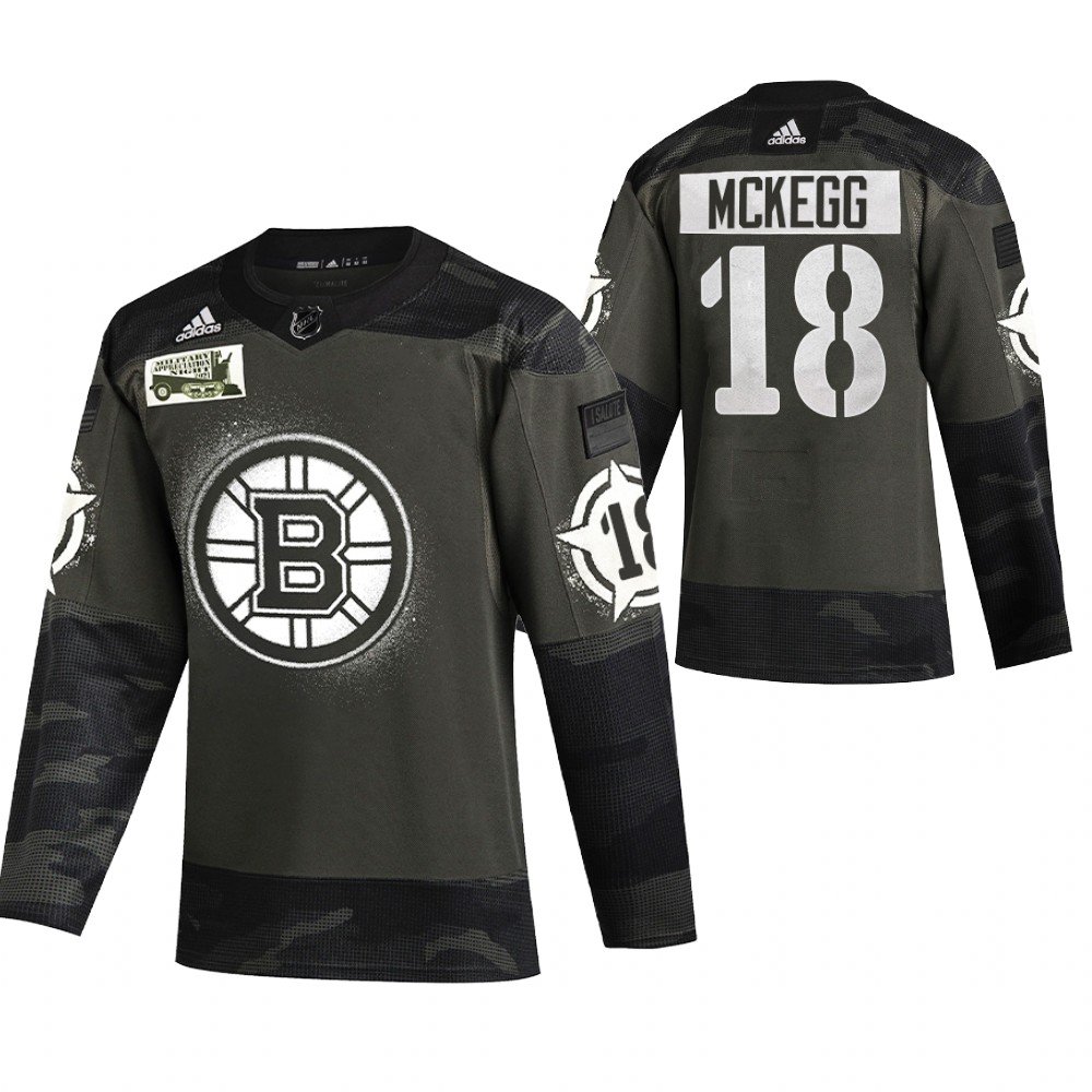 Bruins Greg McKegg Camo 2021 Military Night Authentic Limited Jersey