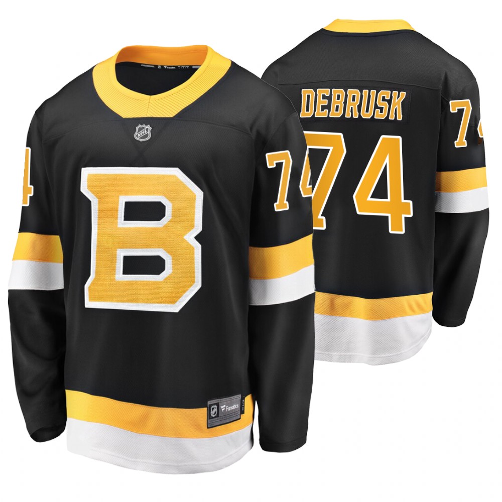 Bruins Jake DeBrusk Black Alternate Premier Breakaway Jersey Stitched