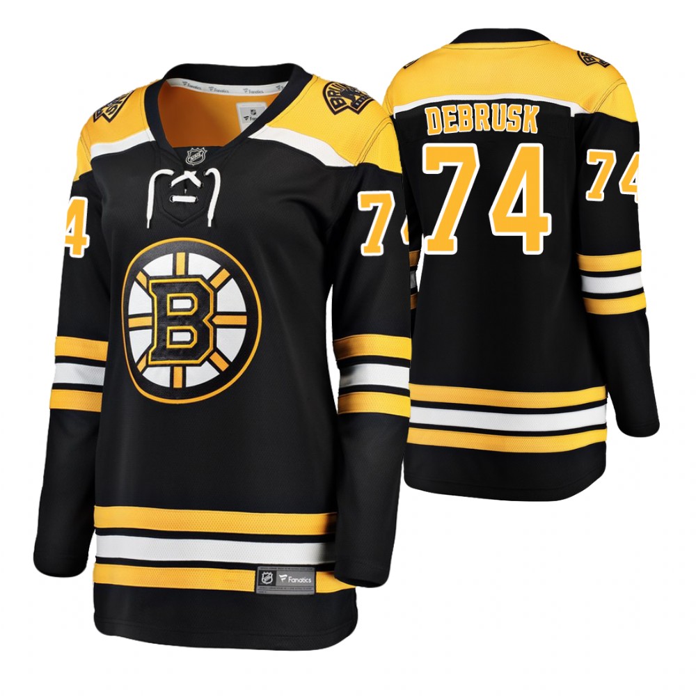 Bruins Jake DeBrusk Black Player Home Breakaway Jersey Women's