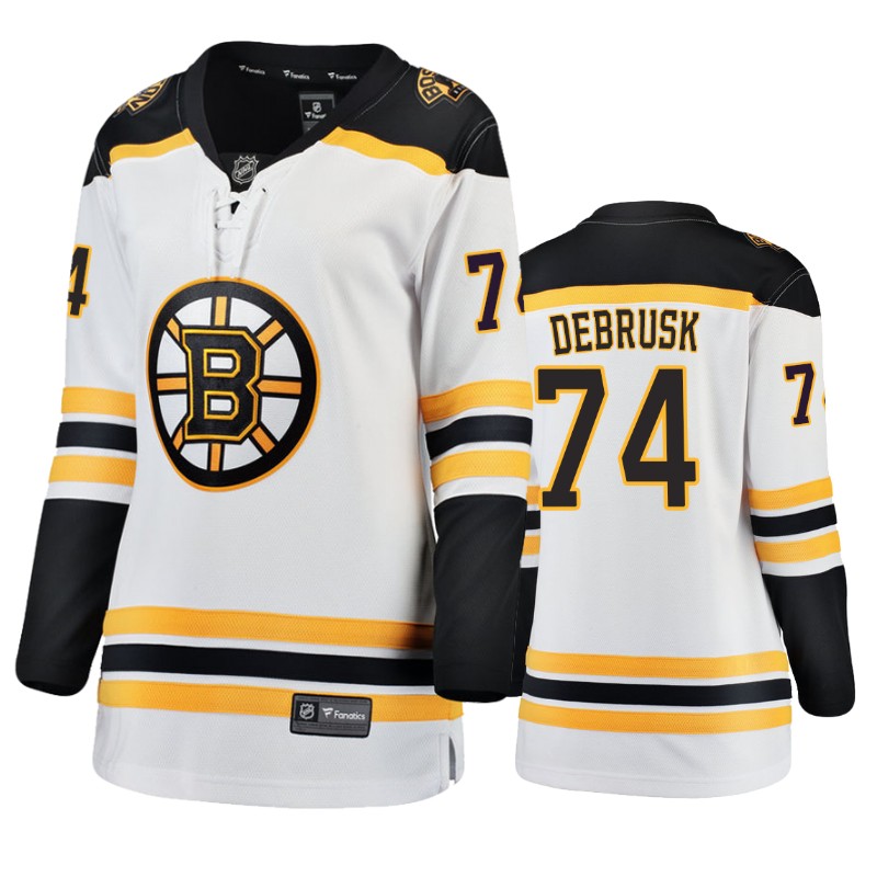 Bruins Jake DeBrusk White Breakaway Fanatics Branded Jersey