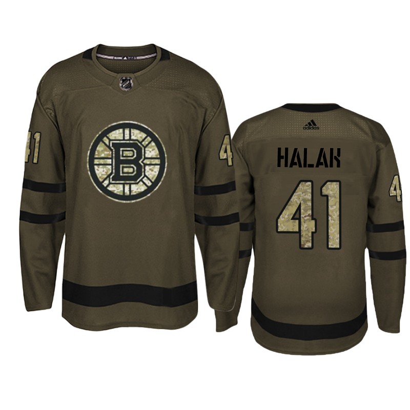 Bruins Jaroslav Halak Camo Military Jersey