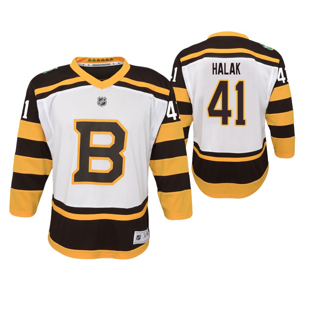 Bruins Jaroslav Halak White Winter Classic Jersey