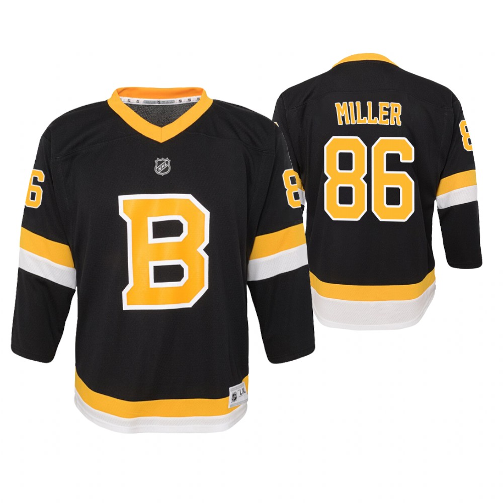 Bruins Kevan Miller Black Youth Alternate Jersey Stitched