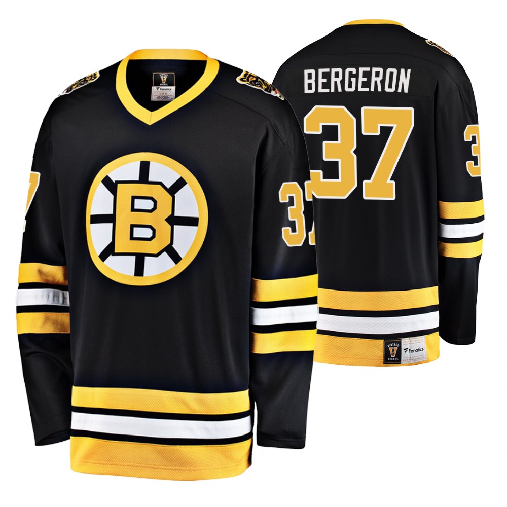 Bruins Patrice Bergeron 1962-63 Heritage Premier Breakaway Jersey Stitched