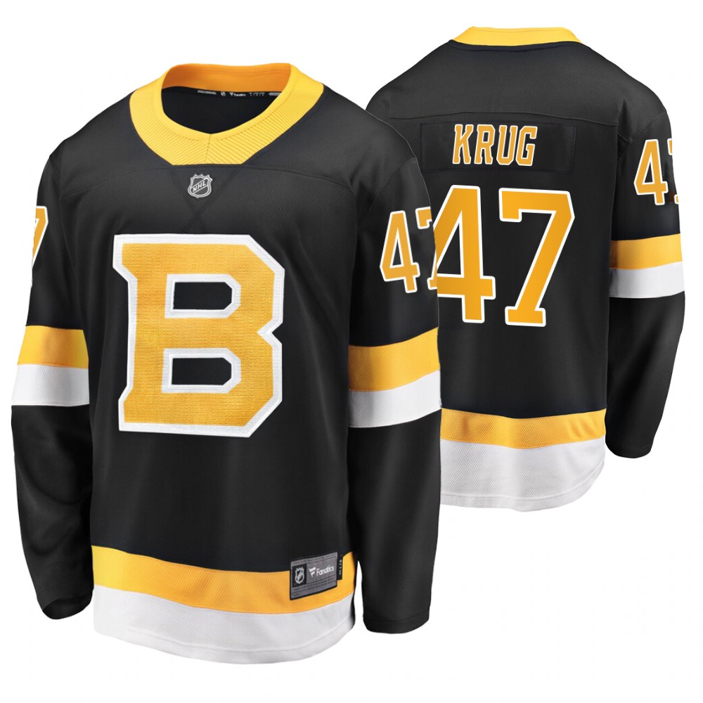 Bruins Torey Krug Black Alternate Premier Breakaway Jersey Stitched